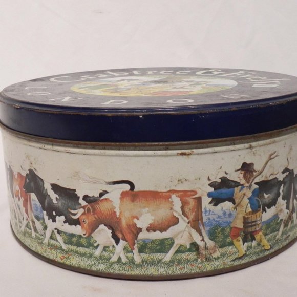 Vintage Crabtree & Evelyn Cow Tin Box - Picture 3 of 5